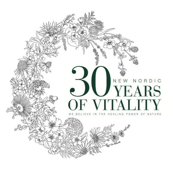 Blomstrende jubilæumslogo