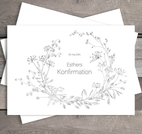 Invitationer til konfirmation og bryllup – en smuk begyndelse