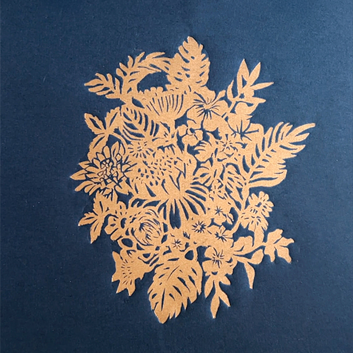 Blomsterbuket Linoleumstryk LIMITED