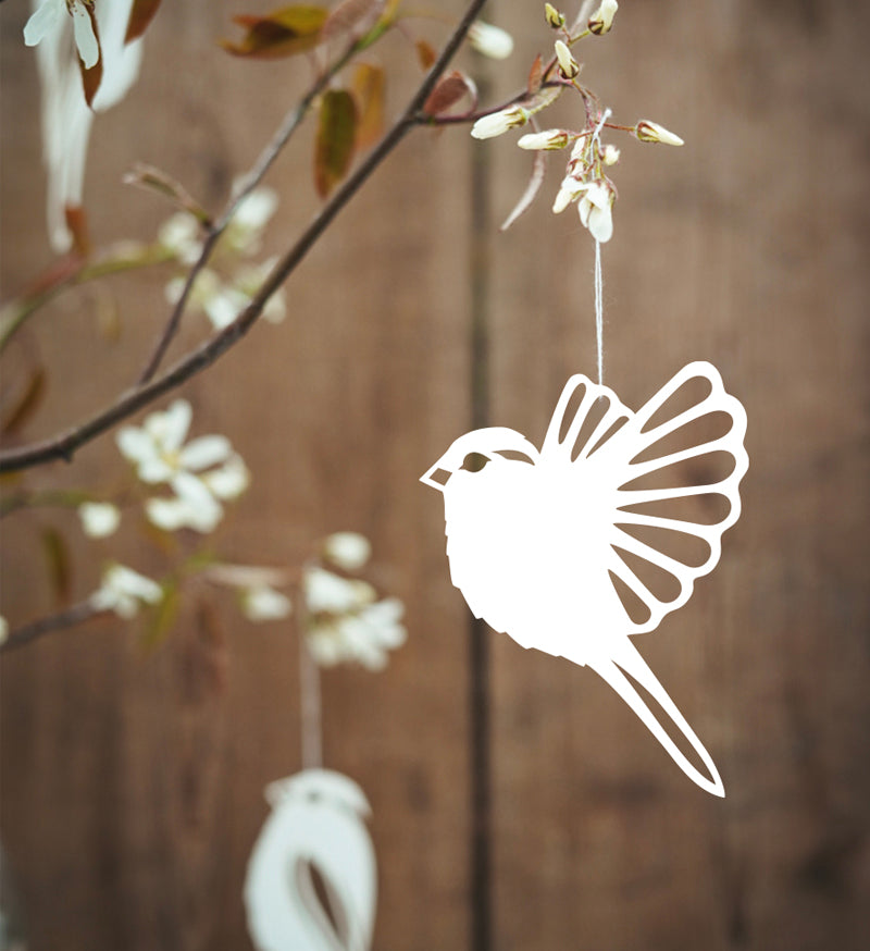 2 papirsfugle med vinger