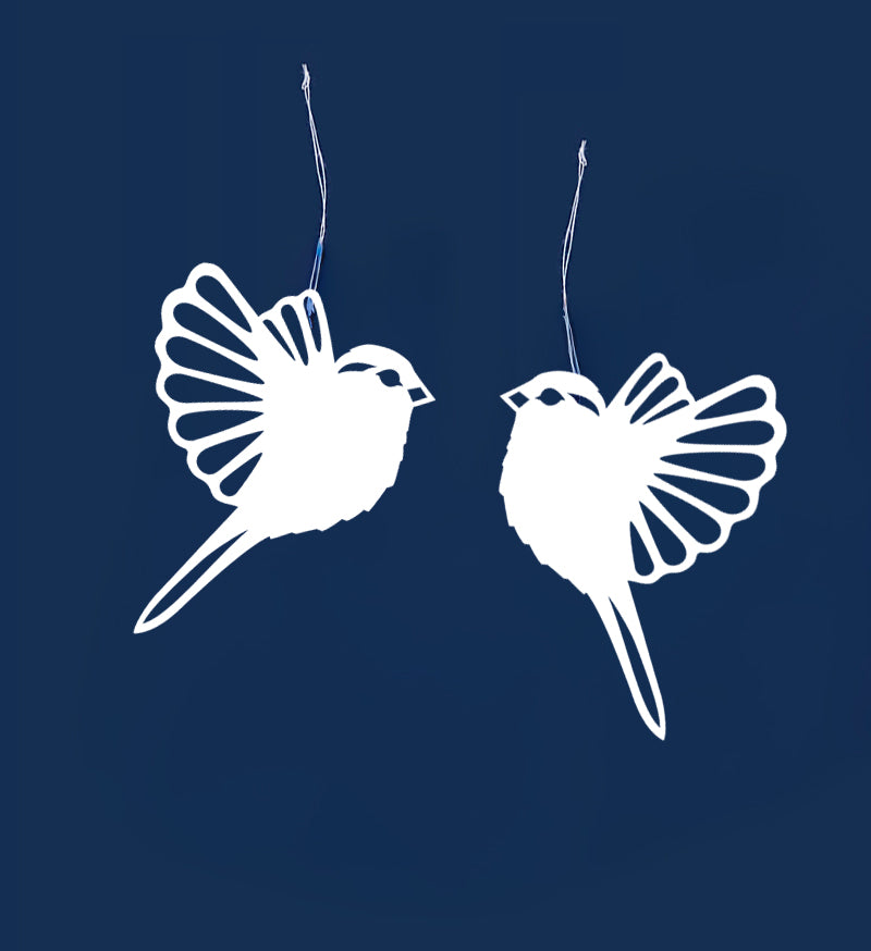 2 papirsfugle med vinger